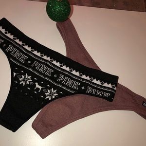 NWT PINK Panty Christmas Bundle